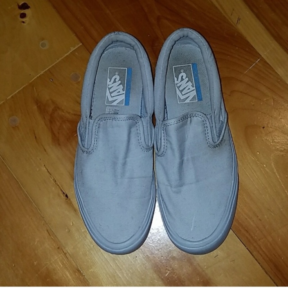 canvas vans slip ons